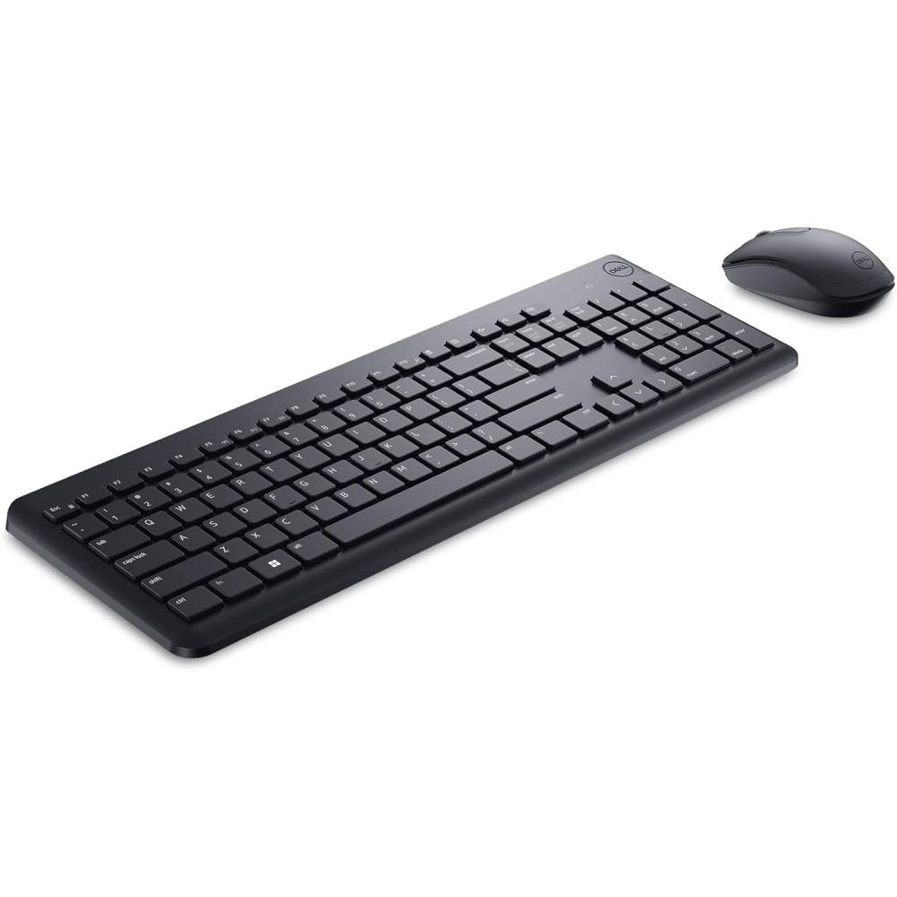 Kit tastiera e mouse wireless Dell KM3322W con layout italiano, design elegante e connessione 2,4 GHz per accessori PC. Kit tastiera e mouse wireless Dell KM3322W con layout italiano, design elegante e connessione 2,4 GHz per accessori PC.